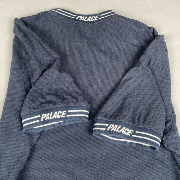 Palace Skateboards Air Flex T-Shirt Men L Navy Blue Mesh Classic Crew Streetwear - Picture 6 of 9